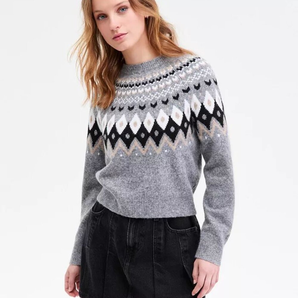 FAIRISLE IS TRENDING  NOW!!!   Absolutely Gorgeous Crew -Neck     Sweater
